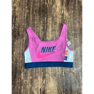 Nike Swoosh Logo Scoop-Back Medium-Support Sports Bra Size Small